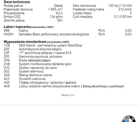 BMW Seria 5 cena 179580 przebieg: 950, rok produkcji 2023 z Łódź małe 37